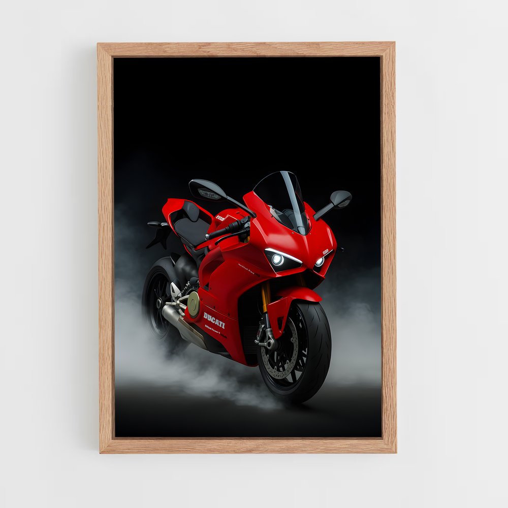Poster moto Panigale v raffiné – affiche Ducati (vue 4)